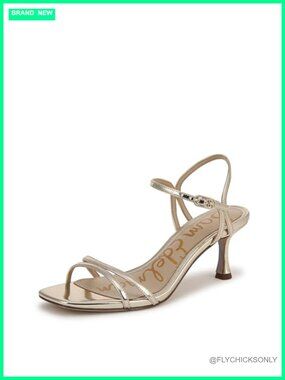 Women's Presley Open Toe Ankle Strap Kitten Heel Sandals Wedding Party Shoes